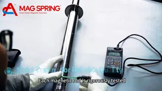 Como verificamos uma barra magnética de 16.000 Gauss para o separador